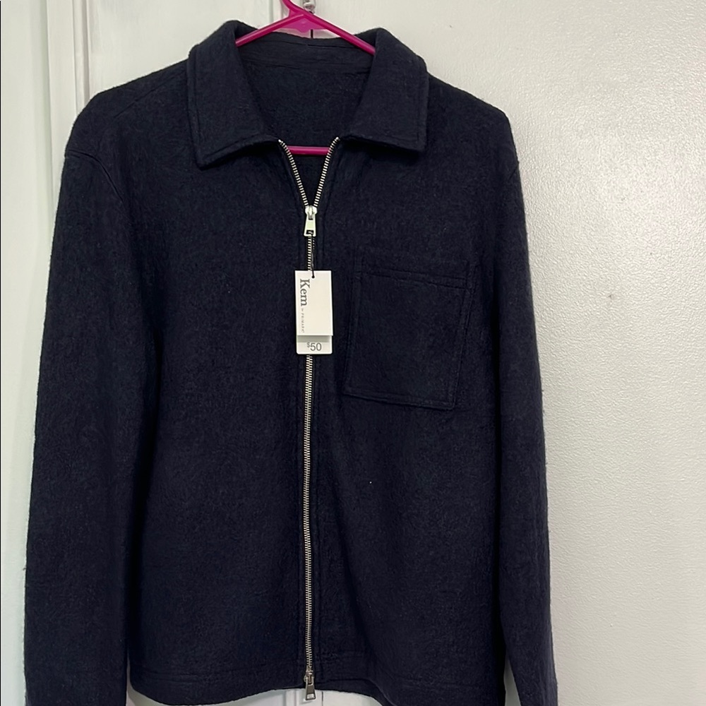 Primark Black Lightweight Shirt Jacket with Zip Closure
